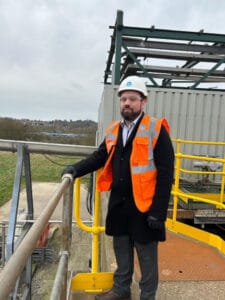 Sean Woodcock visits Banbury Sewage Treatment Works 